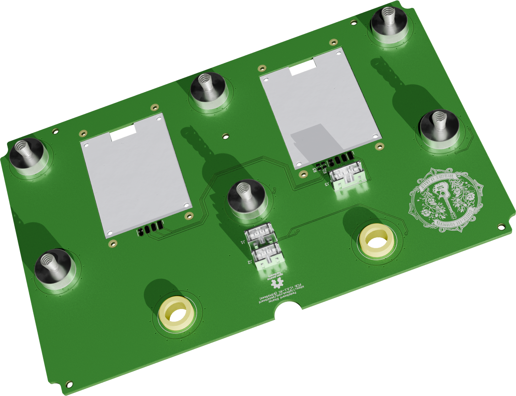 pedalboard display 3D blender 2 bottom